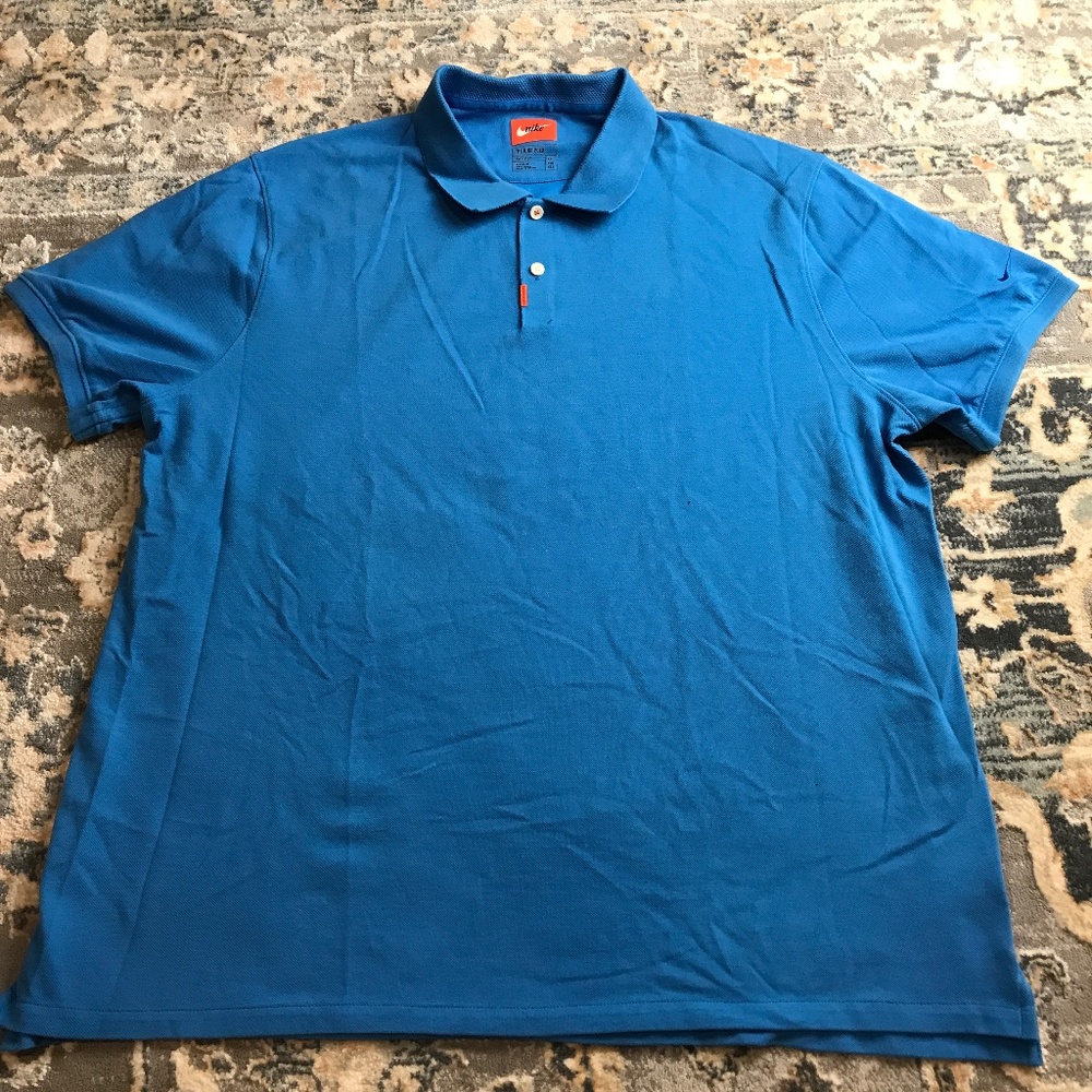 Nike Dri Fit Polo XXL Blue
